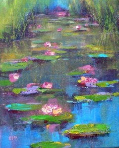 water_lily_acrylic_painting