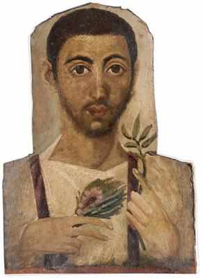 Portrait of a man holding a plant, Musée des Beaux-Arts, Dijon. 