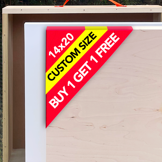 14x20 artist cradled board birch wood panel for painting