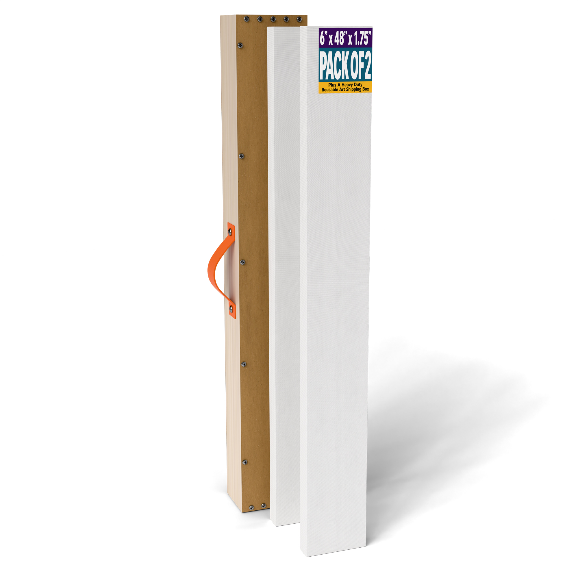 6x48 inch canvas for painting with art shipping box