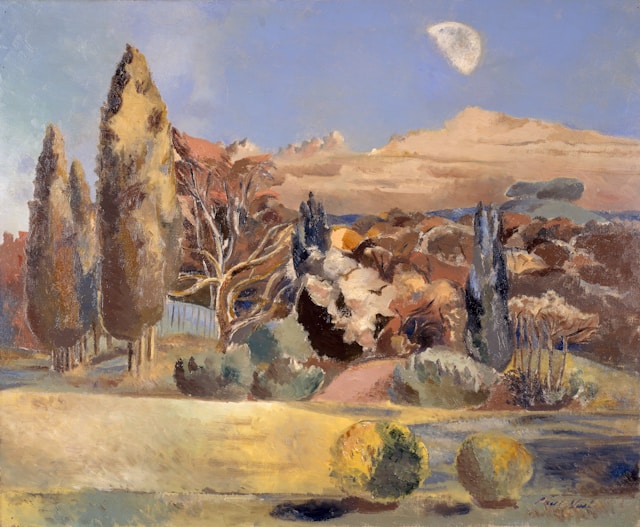Landscape of the Moon's First Quarter, 1943 by Paul Nash (d. 1946)