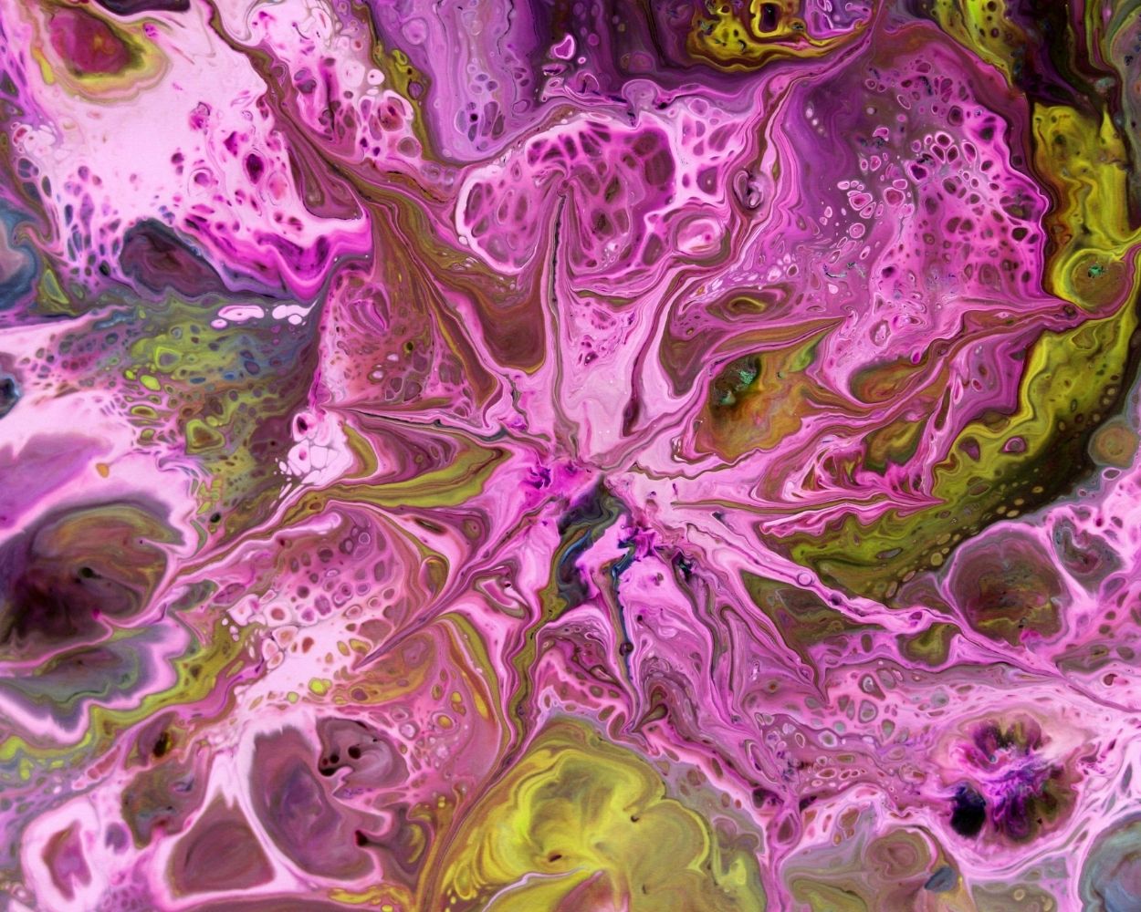 abstract acrylic flow painting