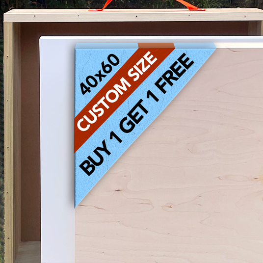 40x60-inch artist cradled board birch wood panel for painting