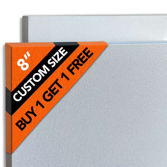 8-inch custom-size canvas for painting